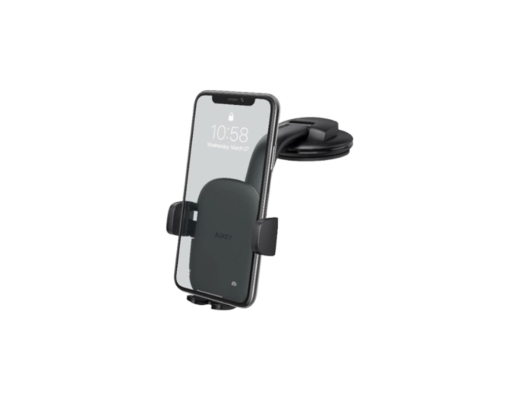 Buy Aukey Car Phone Holder Windshield Dashboard Mount HDC50BK – Black in Qatar Buy Aukey Car Phone Holder Windshield Dashboard Mount HDC50BK – Black in Qatar